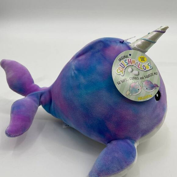 Squishmallows Kelly Toys Hallie The Narwhal 11.5 inches Plush Stuffed Toy NEW - Picture 4 of 12